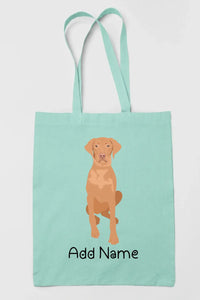 Personalized Vizsla Love Zippered Tote Bag-Accessories-Accessories, Bags, Dog Mom Gifts, Personalized, Vizsla-10