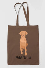 Load image into Gallery viewer, Personalized Vizsla Love Zippered Tote Bag-Accessories-Accessories, Bags, Dog Mom Gifts, Personalized, Vizsla-13