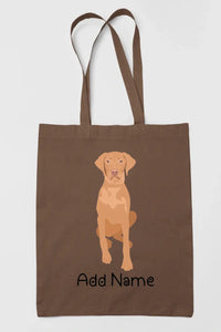 Personalized Vizsla Love Zippered Tote Bag-Accessories-Accessories, Bags, Dog Mom Gifts, Personalized, Vizsla-13