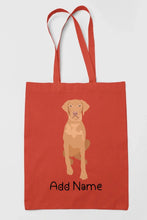 Load image into Gallery viewer, Personalized Vizsla Love Zippered Tote Bag-Accessories-Accessories, Bags, Dog Mom Gifts, Personalized, Vizsla-14