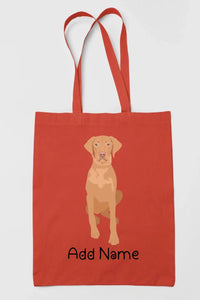 Personalized Vizsla Love Zippered Tote Bag-Accessories-Accessories, Bags, Dog Mom Gifts, Personalized, Vizsla-14