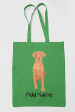 Load image into Gallery viewer, Personalized Vizsla Love Zippered Tote Bag-Accessories-Accessories, Bags, Dog Mom Gifts, Personalized, Vizsla-16