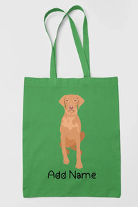 Personalized Vizsla Love Zippered Tote Bag-Accessories-Accessories, Bags, Dog Mom Gifts, Personalized, Vizsla-16