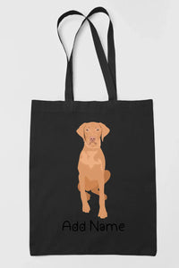 Personalized Vizsla Love Zippered Tote Bag-Accessories-Accessories, Bags, Dog Mom Gifts, Personalized, Vizsla-17