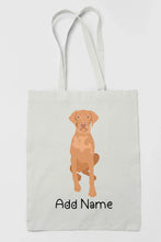 Load image into Gallery viewer, Personalized Vizsla Love Zippered Tote Bag-Accessories-Accessories, Bags, Dog Mom Gifts, Personalized, Vizsla-3