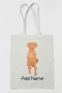 Personalized Vizsla Love Zippered Tote Bag-Accessories-Accessories, Bags, Dog Mom Gifts, Personalized, Vizsla-3