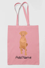 Load image into Gallery viewer, Personalized Vizsla Love Zippered Tote Bag-Accessories-Accessories, Bags, Dog Mom Gifts, Personalized, Vizsla-9