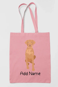 Personalized Vizsla Love Zippered Tote Bag-Accessories-Accessories, Bags, Dog Mom Gifts, Personalized, Vizsla-9