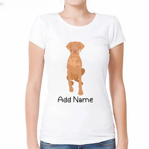 Personalized Vizsla Mom T Shirt for Women-Customizer-Apparel, Dog Mom Gifts, Personalized, Shirt, T Shirt, Vizsla-2