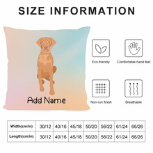 Load image into Gallery viewer, Personalized Vizsla Soft Plush Pillowcase-Home Decor-Dog Dad Gifts, Dog Mom Gifts, Home Decor, Personalized, Pillows, Vizsla-4