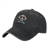 Load image into Gallery viewer, Personalized Weimaraner Baseball Cap - Romeo Weimaraner Design - Match Your Dog's Coat Color-Hats &amp; Caps-Accessories,Baseball Caps,Dog Mom Gifts-5