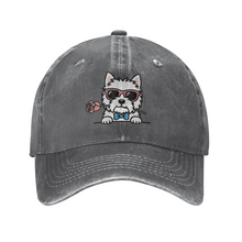 Load image into Gallery viewer, Personalized West Highland Terrier Baseball Cap - Romeo West Highland Terrier Design - Match Your Dog's Coat Color-Hats &amp; Caps-Accessories,Baseball Caps,Dog Mom Gifts-2