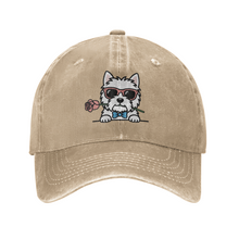 Load image into Gallery viewer, Personalized West Highland Terrier Baseball Cap - Romeo West Highland Terrier Design - Match Your Dog's Coat Color-Hats &amp; Caps-Accessories,Baseball Caps,Dog Mom Gifts-4