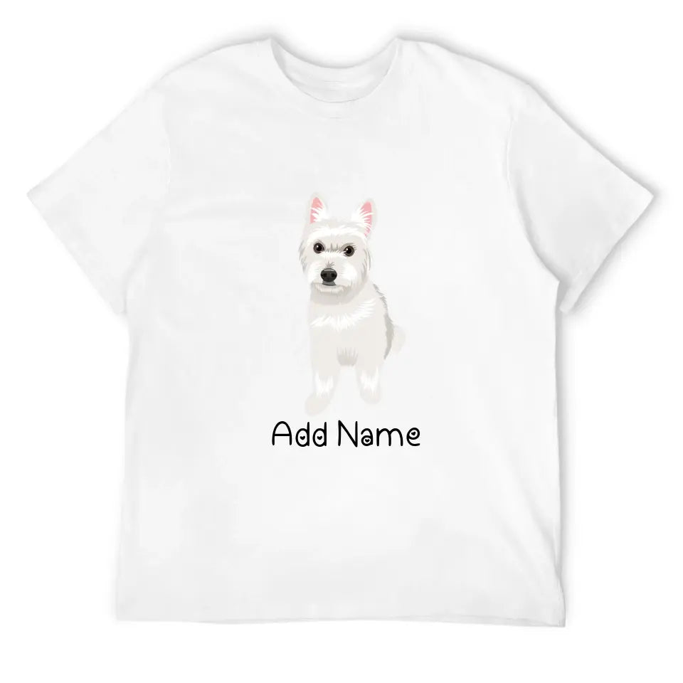 Personalized Westie Dad Cotton T Shirt-Apparel-Apparel, Dog Dad Gifts, Personalized, Shirt, T Shirt, West Highland Terrier-Men's Cotton T Shirt-White-Medium-10