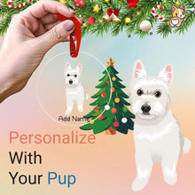 Load image into Gallery viewer, West Highland White Terrier  christmas-tree-ornament-single