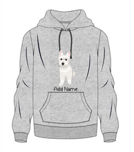 Load image into Gallery viewer, Personalized Westie Love Men&#39;s Warm Hoodie Sweatshirt-Apparel-Apparel, Dog Dad Gifts, Hoodie, Personalized, Sweatshirt, West Highland Terrier-Men&#39;s Warm Hoodie Sweatshirt-Gray-S-10