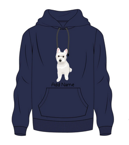 Personalized Westie Love Men's Warm Hoodie Sweatshirt-Apparel-Apparel, Dog Dad Gifts, Hoodie, Personalized, Sweatshirt, West Highland Terrier-Men's Warm Hoodie Sweatshirt-Navy Blue-S-8