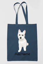 Load image into Gallery viewer, Personalized Westie Love Zippered Tote Bag-Accessories-Accessories, Bags, Dog Mom Gifts, Personalized, West Highland Terrier-12