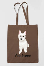 Load image into Gallery viewer, Personalized Westie Love Zippered Tote Bag-Accessories-Accessories, Bags, Dog Mom Gifts, Personalized, West Highland Terrier-13