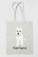 Load image into Gallery viewer, Personalized Westie Love Zippered Tote Bag-Accessories-Accessories, Bags, Dog Mom Gifts, Personalized, West Highland Terrier-3