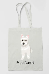 Personalized Westie Love Zippered Tote Bag-Accessories-Accessories, Bags, Dog Mom Gifts, Personalized, West Highland Terrier-3