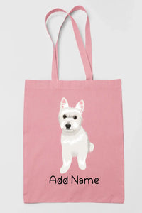 Personalized Westie Love Zippered Tote Bag-Accessories-Accessories, Bags, Dog Mom Gifts, Personalized, West Highland Terrier-9