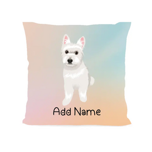 Personalized Westie Soft Plush Pillowcase-Home Decor-Dog Dad Gifts, Dog Mom Gifts, Home Decor, Personalized, Pillows, West Highland Terrier-Soft Plush Pillowcase-As Selected-12"x12"-2