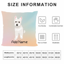 Load image into Gallery viewer, Personalized Westie Soft Plush Pillowcase-Home Decor-Dog Dad Gifts, Dog Mom Gifts, Home Decor, Personalized, Pillows, West Highland Terrier-4