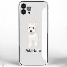 Load image into Gallery viewer, Personalized Westie Soft Shell Phone Cover-Cell Phone Accessories-Accessories, Dog Mom Gifts, Personalized, Phone Case, West Highland Terrier-Phone Cover-Transparent TPU-One Size-2