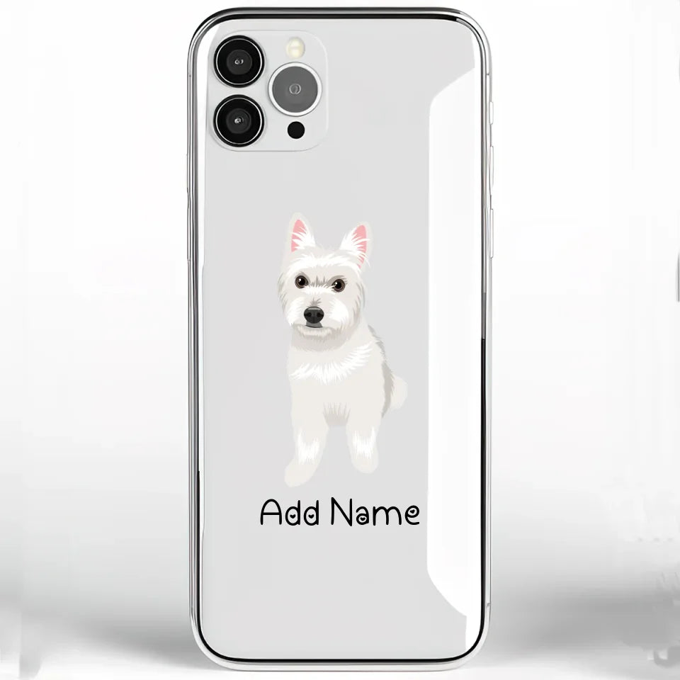 Personalized Westie Soft Shell Phone Cover-Cell Phone Accessories-Accessories, Dog Mom Gifts, Personalized, Phone Case, West Highland Terrier-Phone Cover-Transparent TPU-One Size-2