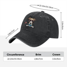 Load image into Gallery viewer, Personalized Whippet Baseball Cap - Romeo Whippet Design - Match Your Dog's Coat Color-Hats &amp; Caps-Accessories,Baseball Caps,Dog Mom Gifts-7