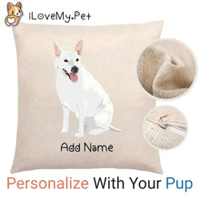 Load image into Gallery viewer, Personalized White Swiss Shepherd Linen Pillowcase-Home Decor-Dog Dad Gifts, Dog Mom Gifts, Home Decor, Personalized, Pillows, White Swiss Shepherd-Linen Pillow Case-Cotton-Linen-12&quot;x12&quot;-1