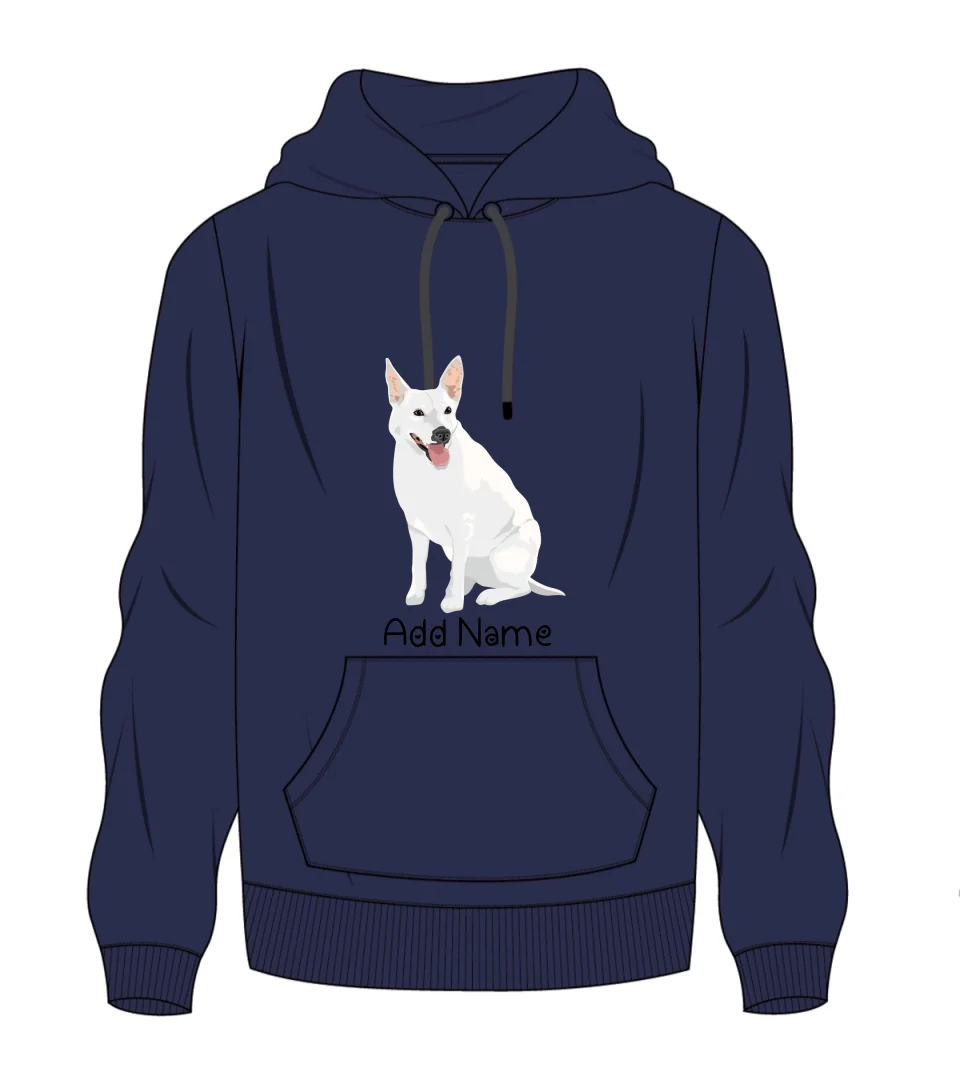 Personalized White Swiss Shepherd Love Men's Warm Hoodie Sweatshirt-Apparel-Apparel, Dog Dad Gifts, Hoodie, Personalized, Sweatshirt, White Swiss Shepherd-Men's Warm Hoodie Sweatshirt-Navy Blue-S-2