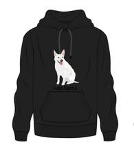 Load image into Gallery viewer, Personalized White Swiss Shepherd Love Men&#39;s Warm Hoodie Sweatshirt-Apparel-Apparel, Dog Dad Gifts, Hoodie, Personalized, Sweatshirt, White Swiss Shepherd-Men&#39;s Warm Hoodie Sweatshirt-Black-S-9