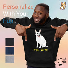 Load image into Gallery viewer, White Swiss Shepherd hoodie-men-single