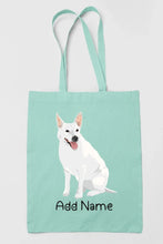 Load image into Gallery viewer, Personalized White Swiss Shepherd Love Zippered Tote Bag-Accessories-Accessories, Bags, Dog Mom Gifts, Personalized, White Swiss Shepherd-12