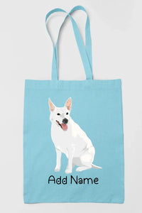 Personalized White Swiss Shepherd Love Zippered Tote Bag-Accessories-Accessories, Bags, Dog Mom Gifts, Personalized, White Swiss Shepherd-13