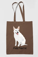 Load image into Gallery viewer, Personalized White Swiss Shepherd Love Zippered Tote Bag-Accessories-Accessories, Bags, Dog Mom Gifts, Personalized, White Swiss Shepherd-15