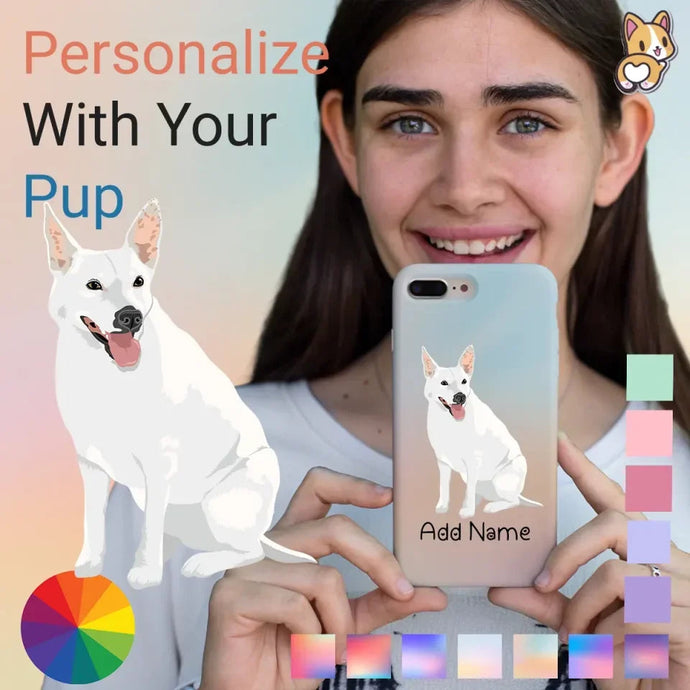 White Swiss Shepherd phone-cover-single