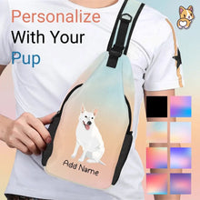 Load image into Gallery viewer, White Swiss Shepherd sling-bag-single