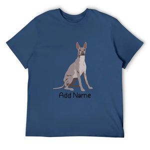 Personalized Xolo Dad Cotton T Shirt-Apparel-Apparel, Dog Dad Gifts, Personalized, Shirt, T Shirt, Xolo-Men's Cotton T Shirt-Navy Blue-Medium-12