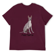 Load image into Gallery viewer, Personalized Xolo Dad Cotton T Shirt-Apparel-Apparel, Dog Dad Gifts, Personalized, Shirt, T Shirt, Xolo-Men&#39;s Cotton T Shirt-Maroon-Medium-15