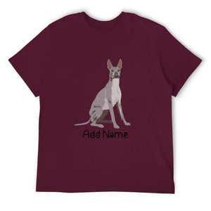 Personalized Xolo Dad Cotton T Shirt-Apparel-Apparel, Dog Dad Gifts, Personalized, Shirt, T Shirt, Xolo-Men's Cotton T Shirt-Maroon-Medium-15