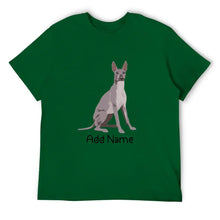 Load image into Gallery viewer, Personalized Xolo Dad Cotton T Shirt-Apparel-Apparel, Dog Dad Gifts, Personalized, Shirt, T Shirt, Xolo-Men&#39;s Cotton T Shirt-Green-Medium-16