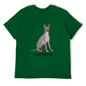 Personalized Xolo Dad Cotton T Shirt-Apparel-Apparel, Dog Dad Gifts, Personalized, Shirt, T Shirt, Xolo-Men's Cotton T Shirt-Green-Medium-16