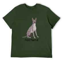 Load image into Gallery viewer, Personalized Xolo Dad Cotton T Shirt-Apparel-Apparel, Dog Dad Gifts, Personalized, Shirt, T Shirt, Xolo-Men&#39;s Cotton T Shirt-Army Green-Medium-17