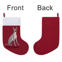Load image into Gallery viewer, Personalized Xolo Large Christmas Stocking-Christmas Ornament-Christmas, Home Decor, Personalized, Xolo-Large Christmas Stocking-Christmas Red-One Size-3