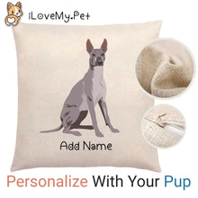 Load image into Gallery viewer, Personalized Xolo Linen Pillowcase-Home Decor-Dog Dad Gifts, Dog Mom Gifts, Home Decor, Personalized, Pillows, Xolo-1