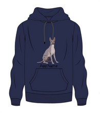 Load image into Gallery viewer, Personalized Xolo Love Men&#39;s Warm Hoodie Sweatshirt-Apparel-Apparel, Dog Dad Gifts, Hoodie, Personalized, Sweatshirt, Xolo-Men&#39;s Warm Hoodie Sweatshirt-Navy Blue-S-8