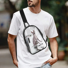 Load image into Gallery viewer, Personalized Xolo Love Unisex Transparent Sling Bag-Accessories-Xolo-Unisex Transparent Sling Bag-Transparent-One Size-4